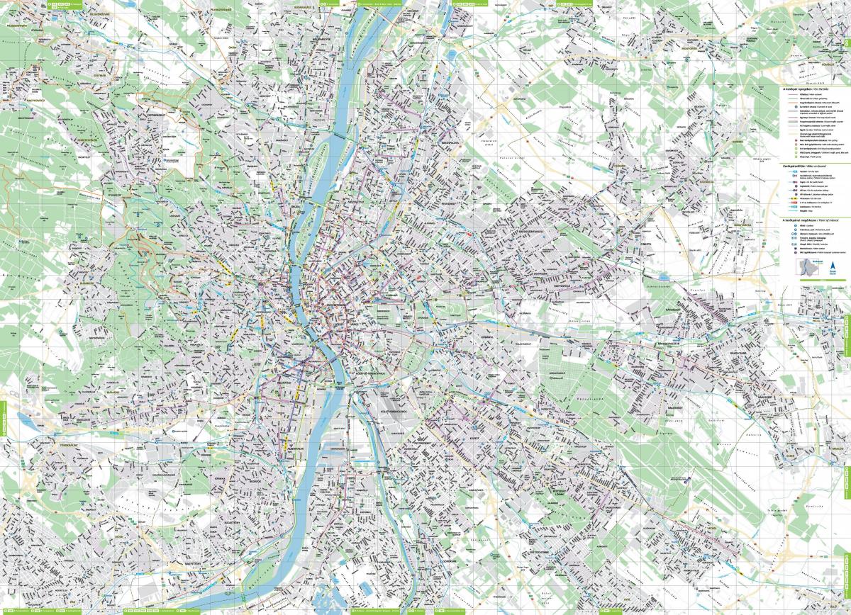 Budapest bike lane map