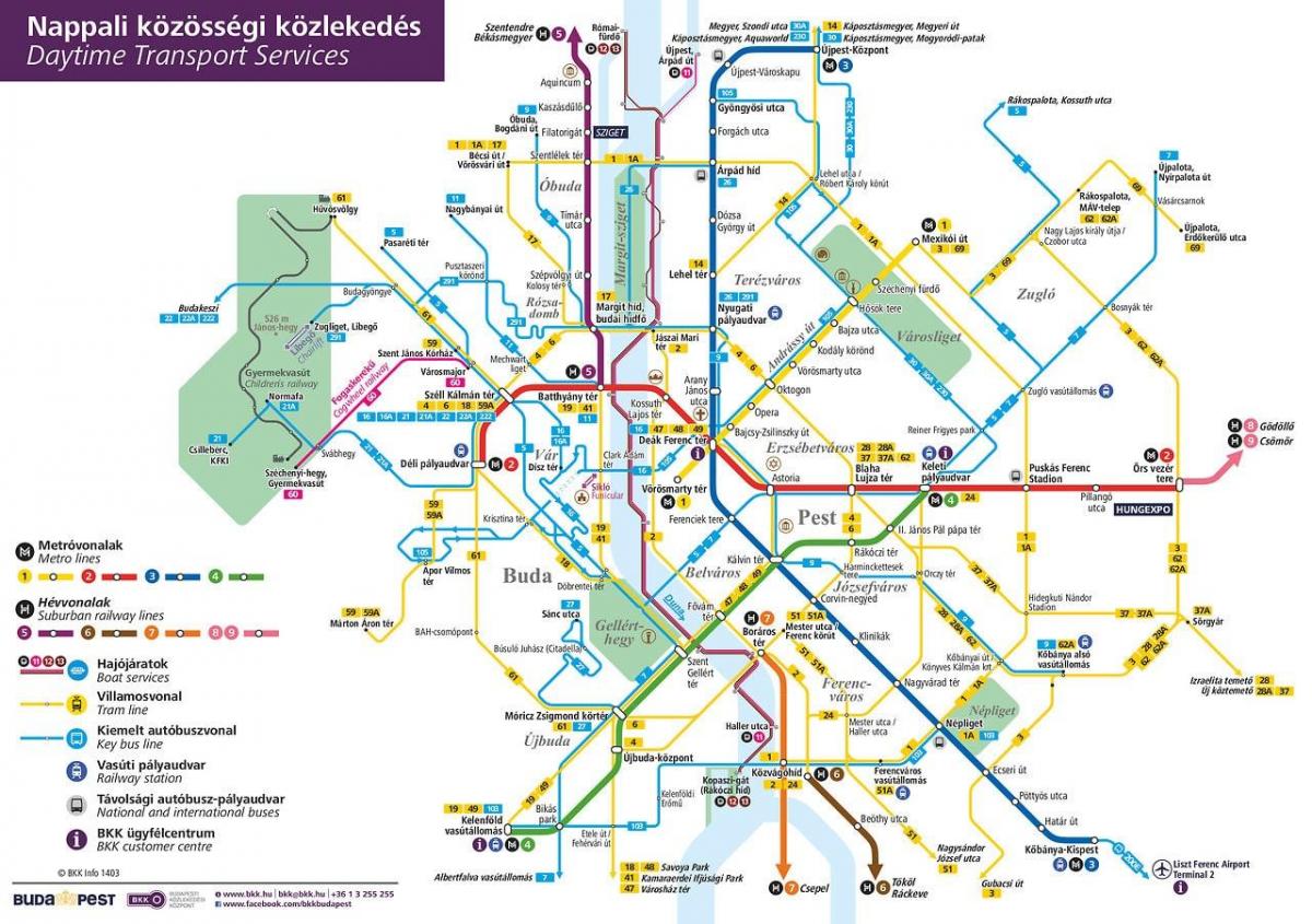 Budapest bus station map