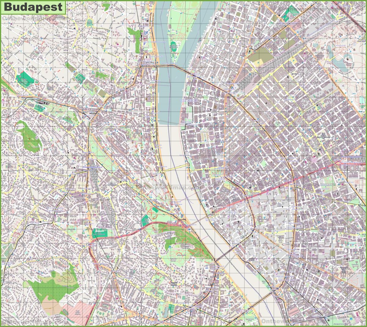 Budapest streets map