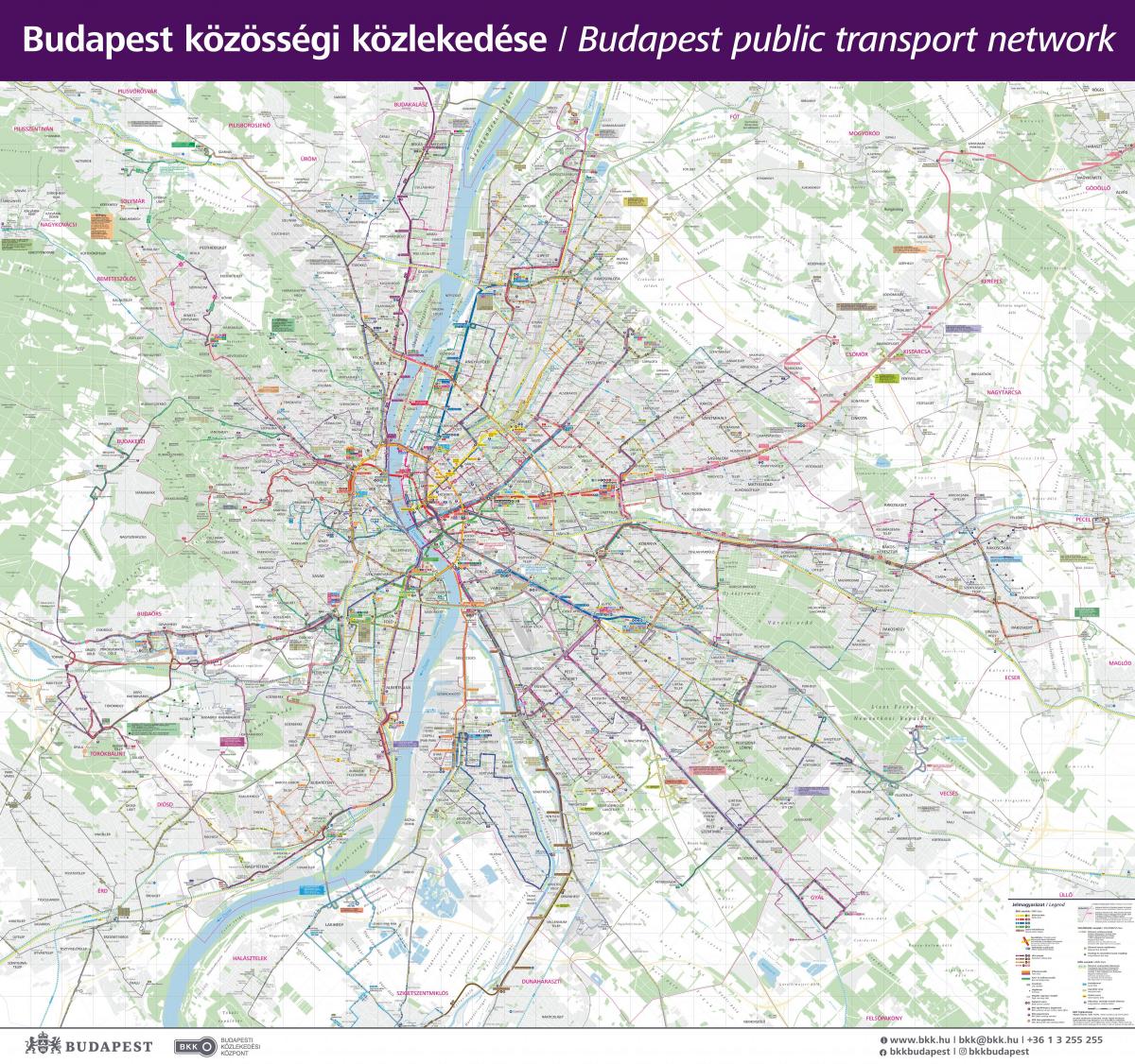 Budapest transportation map