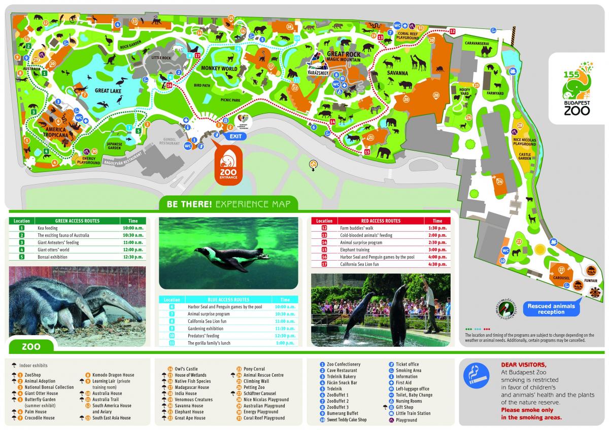 Budapest zoo park map